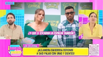Alejandra Baigorria protagoniza incómodo momento con Said Palao y desata críticas de Gigi Mitre. Captura: Amor y Fuego.