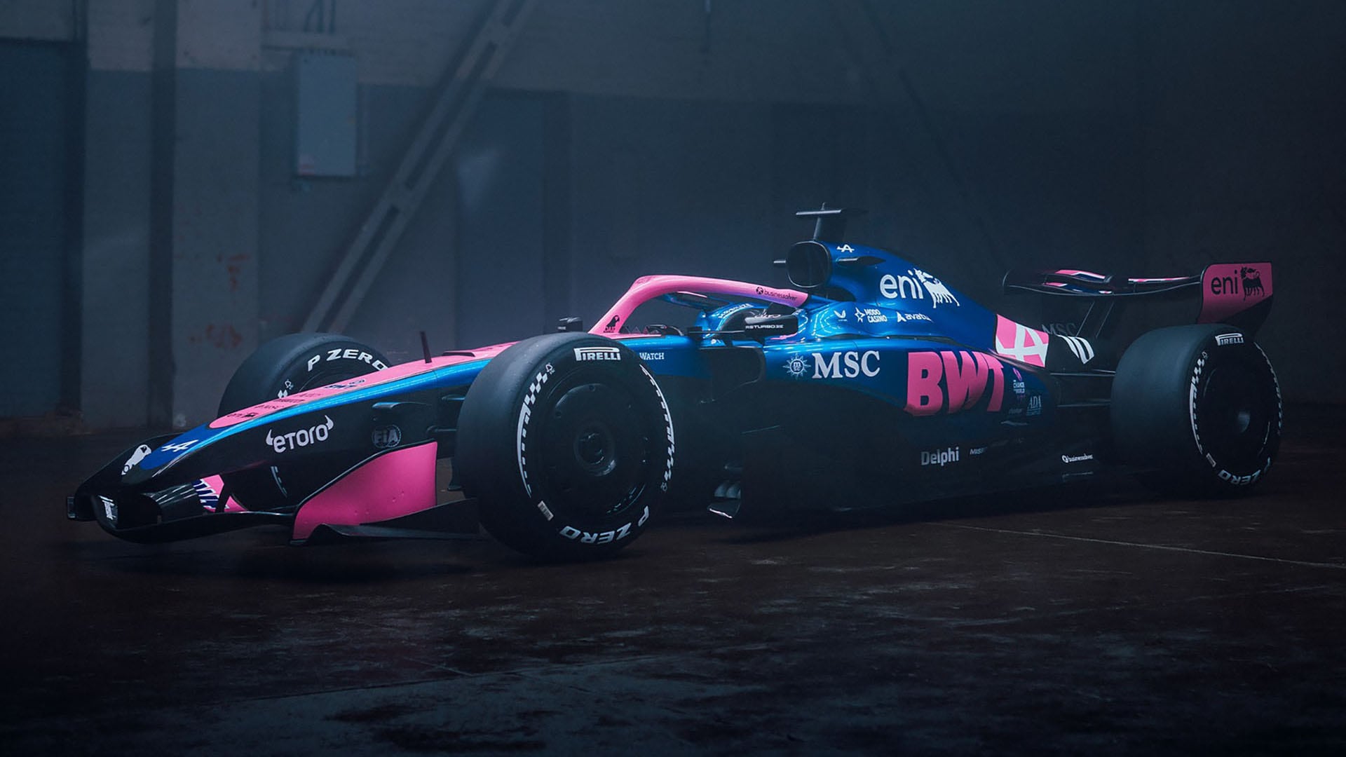 El nuevo diseño que tendrá el Alpine A526 (@alpinef1team)