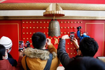 Periodistas documentan la campana de