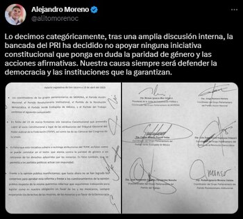 El priista adelantó que no