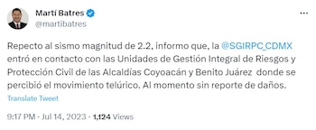 El informe del jefe de