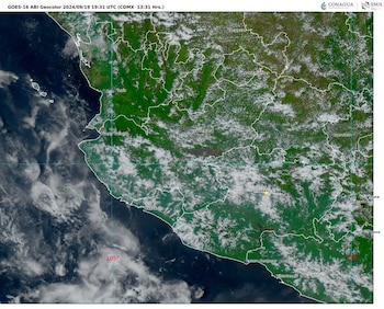 Imagen 2: GOES-16 ABI, GEOCOLOR