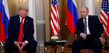 Los presidentes Trump y Putin