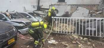 Los organismos de socorro llegaron