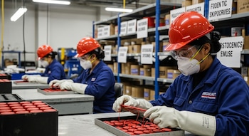 El perclorato de potasio, presente