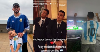 Exjugadores y futbolistas argentinos que pasaron por Perú compartieron sus celebraciones tras clasificar a la final del Mundial 2026.