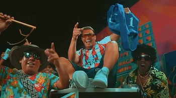 El famoso se mostró con