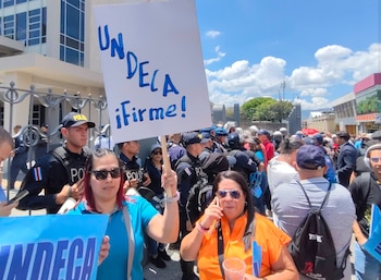 La jornada de protesta forma parte de una serie de acciones impulsadas por sindicatos de la CCSS. Cortesía: Undeca