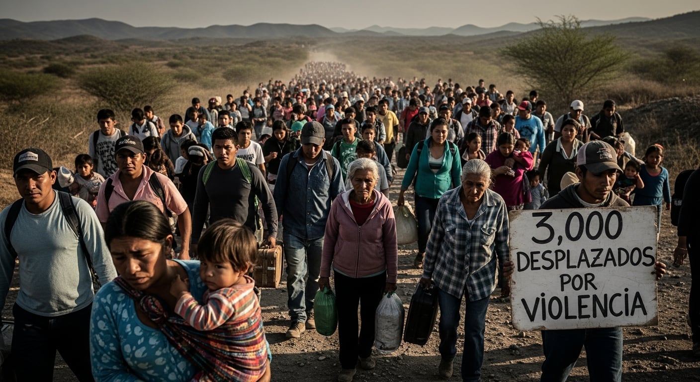 El gobierno de Sinaloa reconoció en días pasados que 3 mil personas han sido desplazadas por la violencia en el estado. (Imagen Ilustrativa Infobae)
