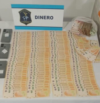 El dinero que hallaron en