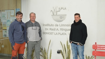 El monitoreo se realiza en seis sitios entre Ensenada y Berisso a lo largo de una franja paralela a la costa (CONICET/ Rayelen Baridon)