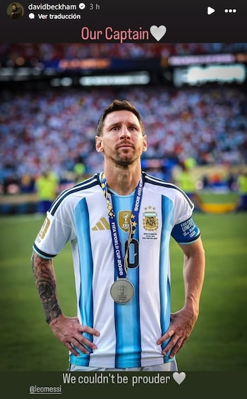 El mensaje de Beckham a Messi tras la final del Mundial (@davidbeckham)
