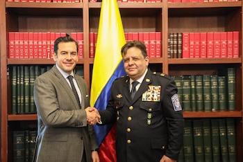 Germán Andrés Miranda Montenegro asumió como director general de Bomberos de Colombia el lunes 7 de septiembre en Bogotá - crédito Ministerio del Interior
