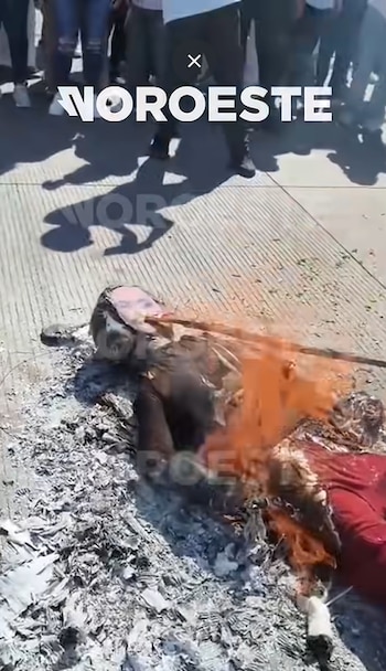 La mandataria interina también expresó su apoyo a la movilización y rescató su objetivo de regresar la paz al estado