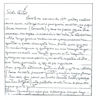 Las cartas de amor y de muerte que Fabián Tablado le escribía a Carolina Aló fueron analizadas por peritos