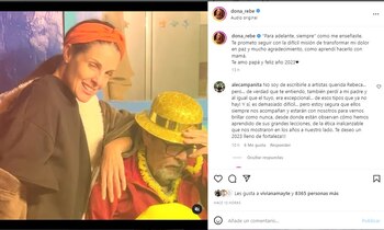 Rebeca Escribems y su emotivo post de 2023. (Instagram)