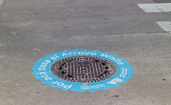 Alcantarilla al Arroyo White en