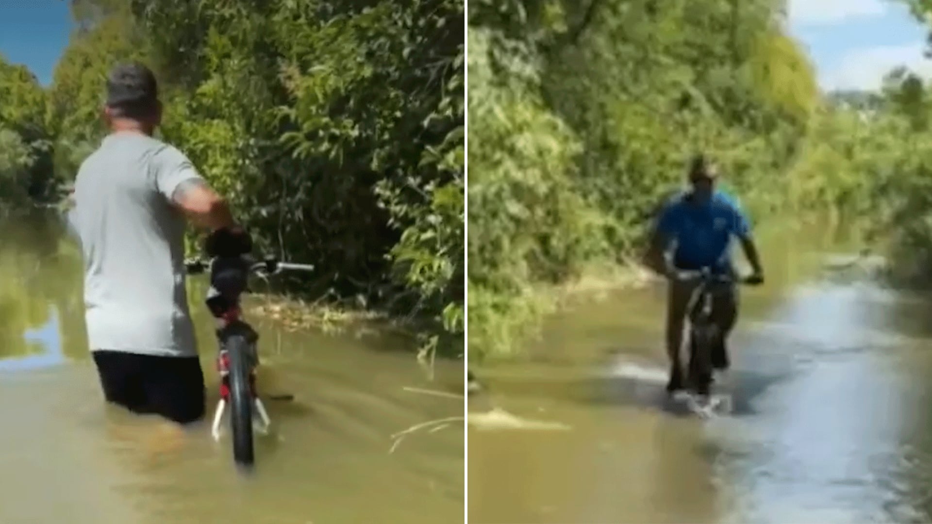 Tato y Pablo Valenzuela reconocieron el riesgo de la situación y desaconsejaron repetir la experiencia ante futuras crecidas