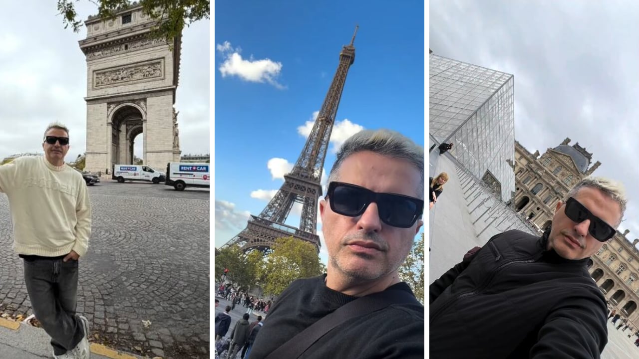 Ángel de Brito mostró su recorrido por los lugares icónicos de París: las fotos y los videos
