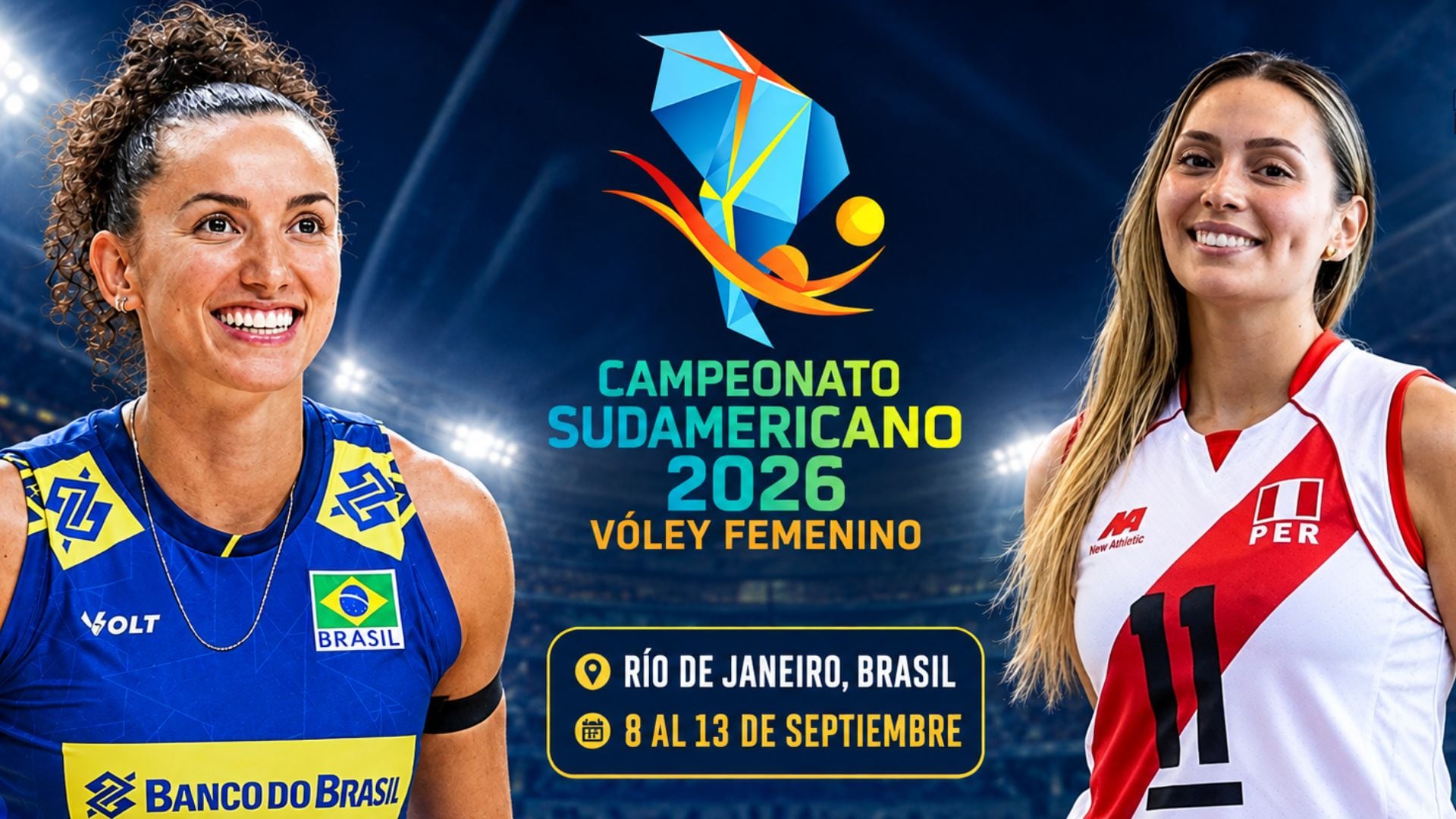 A qué hora juega Perú vs Brasil por el Campeonato Sudamericano de vóley 2026