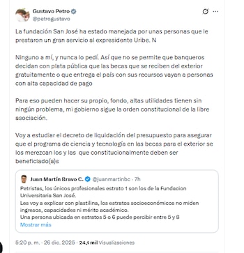 El presidente Gustavo Petro aseguró