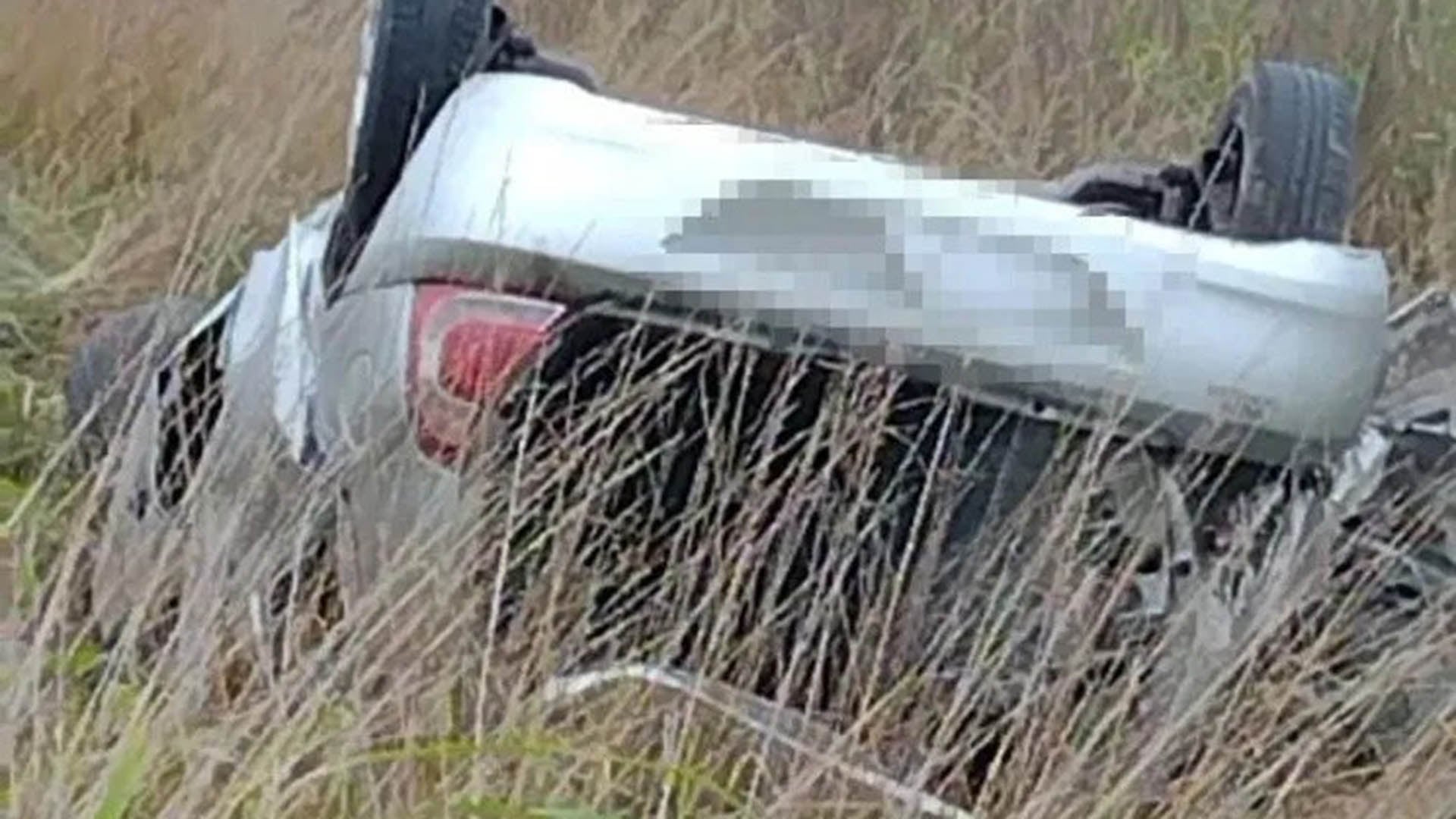 Así quedó el vehiculo en el que viajaba la familia Martínez