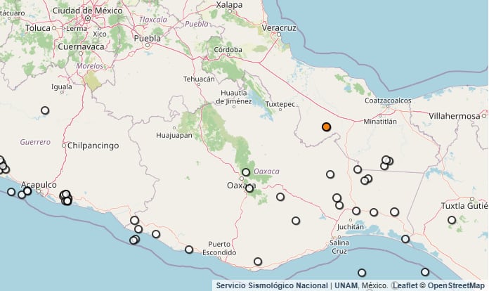 Temblor hoy en Veracruz. (SSN)
