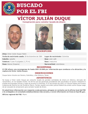 La red criminal reclutaba a personas para abrir cuentas bancarias y constituir empresas ficticias en Estados Unidos (FBI/Sitio web)