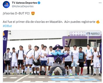 Audiciones para D-but FC
Foto: Captura