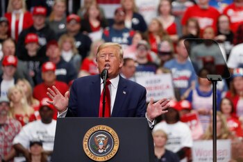 Trump en un evento de