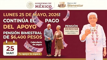 Pensión Bienestar 2026: estos son los adultos mayores que recibirán su pago este lunes 25 de mayo
