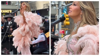 Acusan a Thalía de destruir clásico de Juan Gabriel al hacerlo bachata y cantarlo en Times Square con mariachi