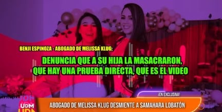 Caso Bryan Torres: abogado de Melissa Klug asegura que Samahara está distanciada de su familia. Infobae Perú / Captura TV - Latina.