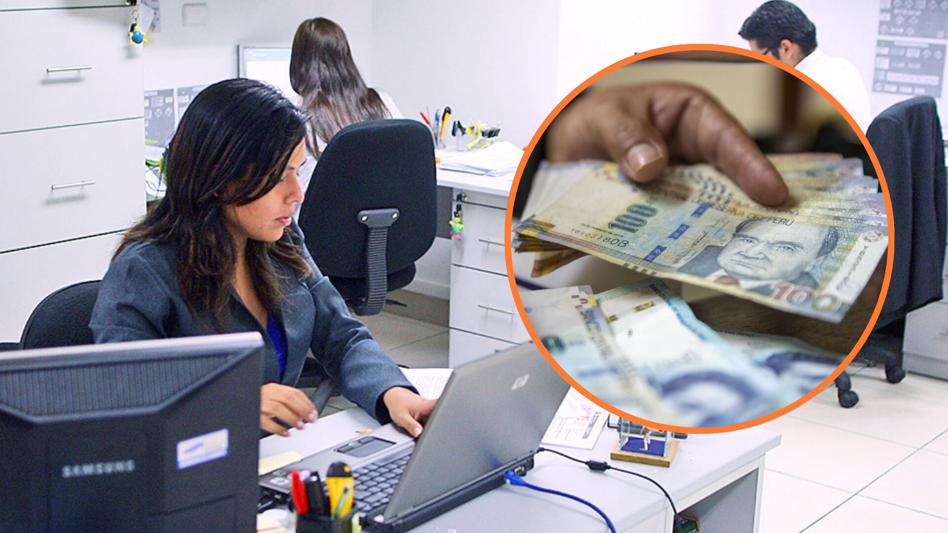 Las empresas pueden afrontar multas de 1,57 hasta a 26,12 UIT por no pagar la gratificación. - Composición Infobae/Andina