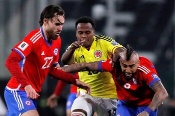 Por las clasificatorias al mundial de 2026, Colombia igualó sin goles con Chile en Santiago - créditos: Getty Images