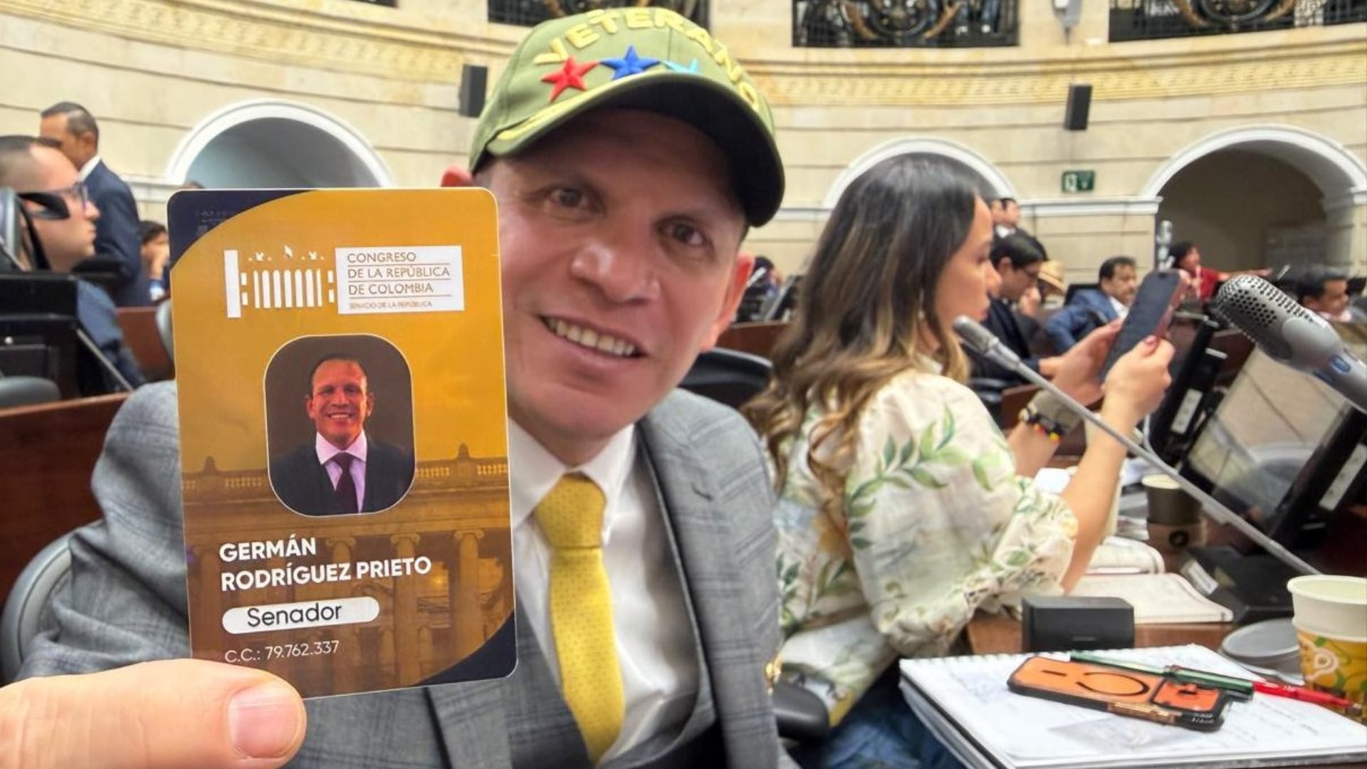 Senador Germán Rodríguez, veterano de la Marina, dio su primer discurso en la plenaria del Senado para defender el Plan Patriota 2.0