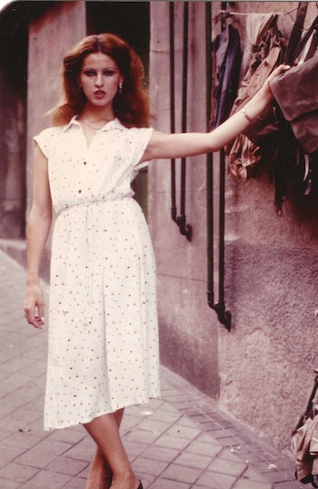 Carla Antonelli con 18 años.