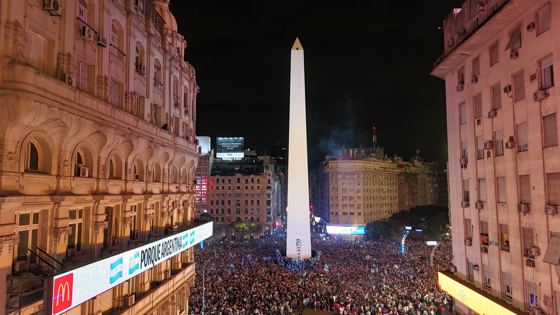 Se espera un Obelisco colmado el domingo independientemente del resultado (Gaston Taylor)
