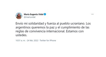 tuits de políticos sobre la invasión de Rusia a Ucrania