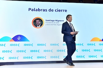 Santiago Mignone, presidente de IDEA, planteó en el cierre la necesidad de sostener la estabilización y construir consensos que trasciendan los cambios de gobierno