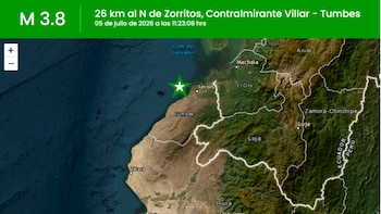 Temblor en Tumbes