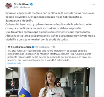Fico Gutiérrez critica a