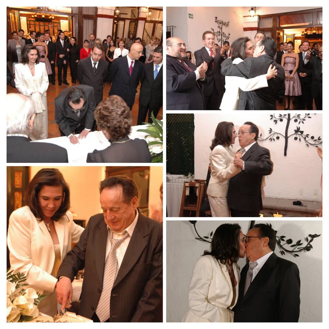 Florinda Meza y Roberto Gómez Bolaños contrajeron matrimonio en noviembre de 2004. (IG: @florindamezach1)