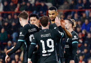 Liverpool terminó primero de la fase liga de la Champions League - crédito Piroschka Van De Wouw/ REUTERS