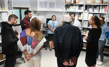 Sheinbaum visitó el Hospital Materno-Infantil "Morelos" en el centro de Chetumal.
Crédito: @Claudiashein