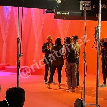 Adolfo Aguilar en las grabaciones