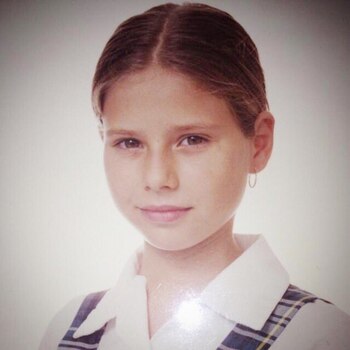 Fotografía de Lucía Salazar cuando