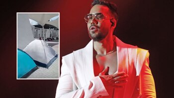Fans de Romeo Santos acampan