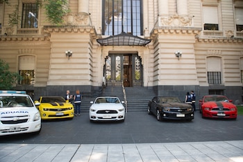 Cuatro de los cinco autos