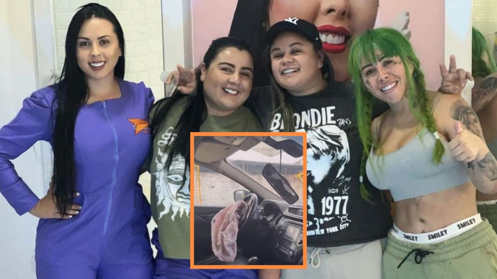 Leonela Calderón sufrió un grave accidente de tránsito en Colombia tras el impacto de un motociclista presuntamente ebrio - crédito composición fotográfica